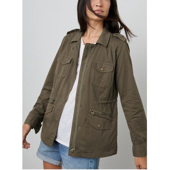 Lily Aldridge for Velvet Ruby Lightweight Utility Army Jacket Size Medium - Picture 1 of 5